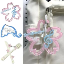 Acrylic Musical Notes Keychain Carabiner Backpack Pendant Bag Charm Korean Handbook Decor Cherry Blossom Dolphin Shape Carabiner