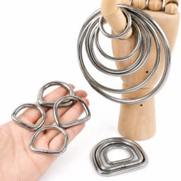2/5Pcs 15-50mm Stainless Steel O D Ring Buckles Handbag Strap Connector Rings Leather Craft Clasp Carabiner Belt Hook Bag Parts