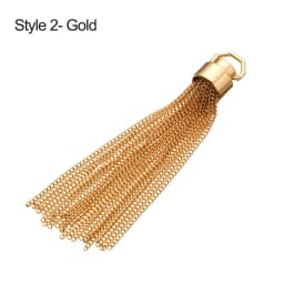Fashion Metal Decoration Buckle Tassel Pendant Keychain for Handbag Bag Purse Hardware Accessories DIY Crafts Decor Tassel