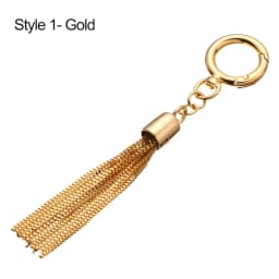 Fashion Metal Decoration Buckle Tassel Pendant Keychain for Handbag Bag Purse Hardware Accessories DIY Crafts Decor Tassel