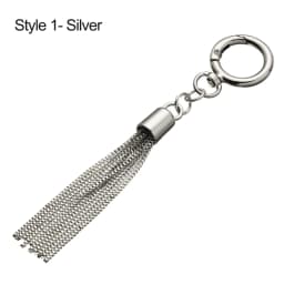Fashion Metal Decoration Buckle Tassel Pendant Keychain for Handbag Bag Purse Hardware Accessories DIY Crafts Decor Tassel