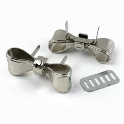 4/10Pcs Deepeel Metal Bowknot Buckle 47x17mm Handbag Label Pin Clasp Bag Side Clip Hook Clothes Decor Buckles DIY Accessories