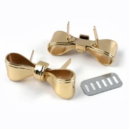 4/10Pcs Deepeel Metal Bowknot Buckle 47x17mm Handbag Label Pin Clasp Bag Side Clip Hook Clothes Decor Buckles DIY Accessories