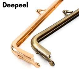1/2/4Pcs 18cm Metal Kiss Clasp Lock Purse Frame Bead Head Square Handle Women Handbag Wallet Handles DIY Bag Bracket Accessories