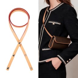 Berry&Snowy Luxury Shoulder Strap Replacement For LV Fiorentine Bag Accessories Vachetta Leather Strap