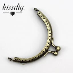 KISSDIY 20pcs/lot 8.5cm Antique Bronze Metal Purse Frame Coin Kiss Clasp Handle For DIY Hardware Bag Accessory