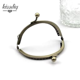 KISSDIY 20pcs/lot 8.5cm Antique Bronze Metal Purse Frame Coin Kiss Clasp Handle For DIY Hardware Bag Accessory
