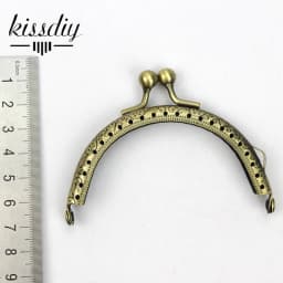 KISSDIY 20pcs/lot 8.5cm Antique Bronze Metal Purse Frame Coin Kiss Clasp Handle For DIY Hardware Bag Accessory