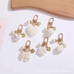 Elegant Pearl Keychain,Pearl,Keychain,Pendant,DIY,Car Keys,Accessories for Women, Stylish Gift