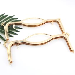 K666 light gold Smooth surface lip 27CM no hole screw delicate Luggage Accessories Hardware purse frame DIY Kiss lock bag