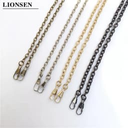 20pcs O Type 40/60/120cm Metal Bags Chain Purse Buckles Women Shoulder strap for bags replace Crossbody chain Bag Accessories