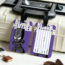 A-Avengers Canvas Painting Anti lost Travel Luggage Tag PVC ID Information Card Holder Baggage Name Label For Outdoor Trip