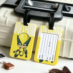 A-Avengers Canvas Painting Anti lost Travel Luggage Tag PVC ID Information Card Holder Baggage Name Label For Outdoor Trip