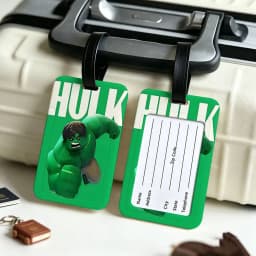 A-Avengers Canvas Painting Anti lost Travel Luggage Tag PVC ID Information Card Holder Baggage Name Label For Outdoor Trip