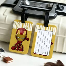 A-Avengers Canvas Painting Anti lost Travel Luggage Tag PVC ID Information Card Holder Baggage Name Label For Outdoor Trip