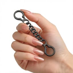 Double Spring Clasp Key Chain Extender, Metal Keychain Extension for Keys Bag Charms Men's Keychain
