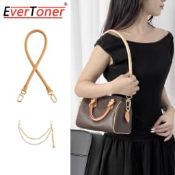 EverToner Leather Bag Strap for l-v Spedy soft 30 Shoulder Straps Long Bags Belts Replacement Decorative Chain bag Accessories