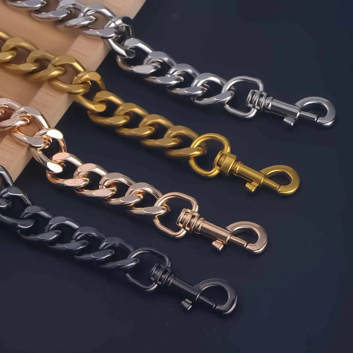 Aluminum Metal Purse Handle Bag Chains Charms Straps Replacement Handbag Accessories Decoration