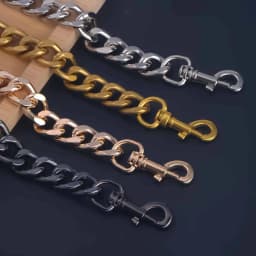 Aluminum Metal Purse Handle Bag Chains Charms Straps Replacement Handbag Accessories Decoration