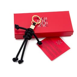 CH Women's Fashion Human Shape Knot Keychain Bag Charm Purse Pendant with Gold Hardware Gift Box Packaging 2026 New Accessories