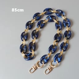 New Fashion Woman Bag Accessory Parts Leopard Candy Beige Blue Acrylic Resin Metal Chain Strap Women Shoulder Cute Clutch Chain