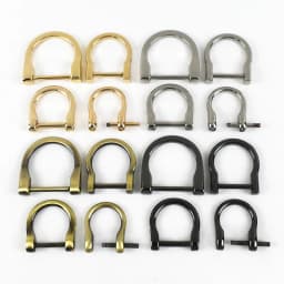Deepeel 4/10Pcs 14-25mm Metal Buckles Detachable D Ring Clasps Bag Strap Chains Side Connect Buckle Replace Hardware Accessories