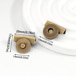 5Pairs Metal Seamless Magnetic Buckle for Bags - Magnetic Snap Buttons for DIY Buckle Closure Magnetic Snaps for Handbags