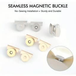 5Pairs Metal Seamless Magnetic Buckle for Bags - Magnetic Snap Buttons for DIY Buckle Closure Magnetic Snaps for Handbags