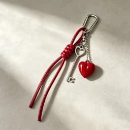 Fashionable Keychain Handmade Key Knot Keyring Heart Bag Pendant Versatile Phone Charm Hanging Accessory Gift