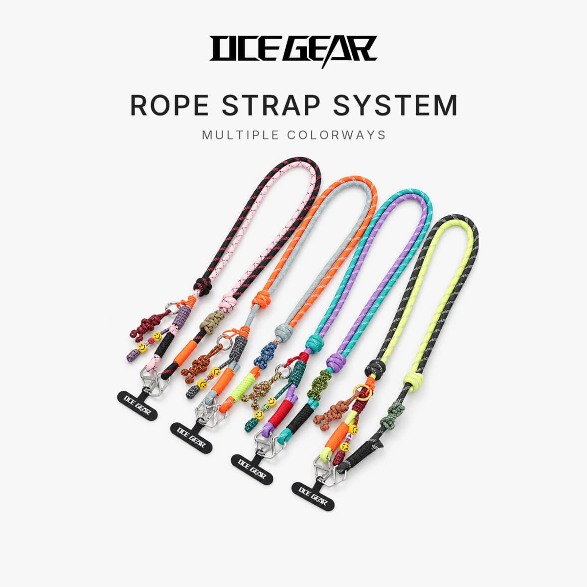 OCE GEAR Multifunctional Adjustable Lanyard Outdoor Rope Strap for Phone Camera Crossbody Bag - DIY Hanging Cord Accessory