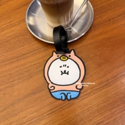 Cute Cartoon Self-deprecating Bear Luggage Tag Travel Bag Check-in Anti-loss Pendant Name Tag Spring 2026 Fashion Accessories