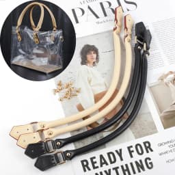 2Pcs 40cm Cow Leather Bag Handles Replacement Handbag Purse Shoulder Strap for Women DIY Handmade Bag Accessories