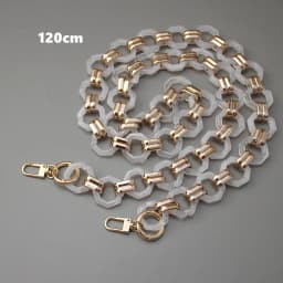New Fashion Woman Brand Handbag Accessory Chain Detachable Replacement Shoulder Strap Women DIY Shoulder Clutch Resin Chains