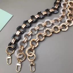 New Fashion Woman Brand Handbag Accessory Chain Detachable Replacement Shoulder Strap Women DIY Shoulder Clutch Resin Chains