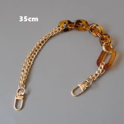 New Fashion Woman Handbag Accessory Parts Amber Acrylic Resin Chain Luxury Leopard Strap Women Shoulder Cute Clutch Chains