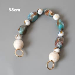 New Fashion Woman Handbag Accessory Parts White Beige Beads Acrylic Resin Chain Luxury Strap Women Shoulder Luxury Clutch Chain