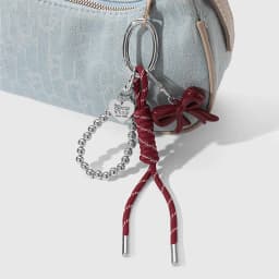 Cute Charm Bag Pendant Heart Angra Red Heart Bag Decor Bow Plush Weaving Rope DIY Bag Hanging Decoration Keychain Phone Ornament