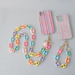 New Fashion Woman Bag Accessory Detachable Candy Acrylic Chain Cute Acrylic Luxury Strap Women Elegant Bag Shoulder Handle Chain