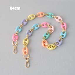 New Fashion Woman Bag Accessory Detachable Candy Acrylic Chain Cute Acrylic Luxury Strap Women Elegant Bag Shoulder Handle Chain