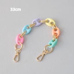 New Fashion Woman Bag Accessory Detachable Candy Acrylic Chain Cute Acrylic Luxury Strap Women Elegant Bag Shoulder Handle Chain