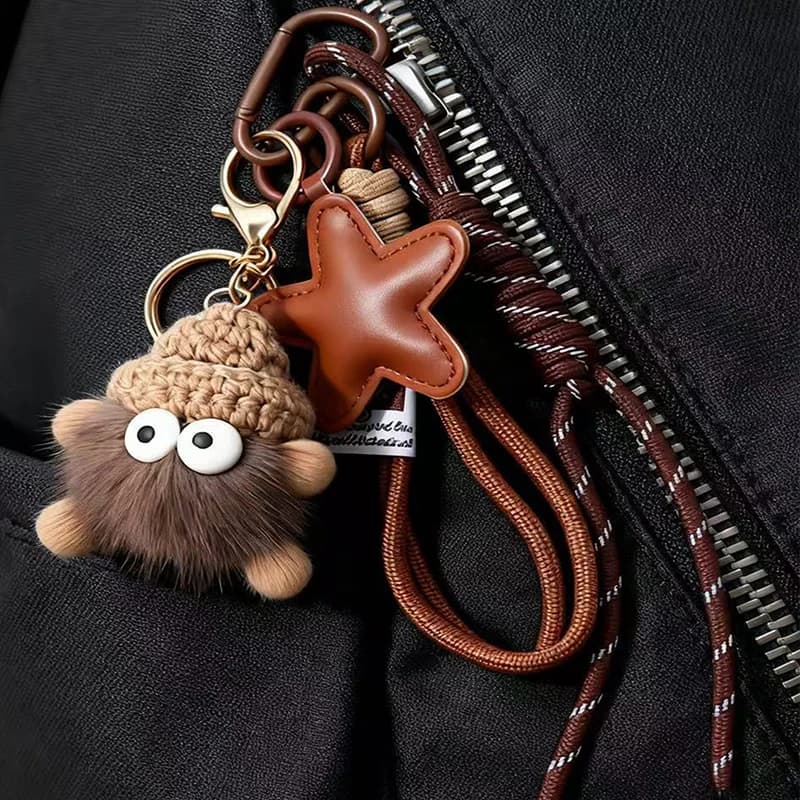 Unisex Bag Pendant Small Coal Ball Camera Bag Pendant Decoration Pendant Decoration For Girls Cute Fashion Funny Simple Pendant