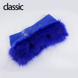 New Women Winter Autumn Faux Fox Fur Furry Trim Trims for O BAG Thermal Plush Decoration Fit for Classic Big Mini Obag