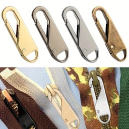 5pcs Zipper Pull Replacement Metal Zipper Pull Detachable Zipper Pull Tabs Detachable Zipper Repair for Luggage, Clothing