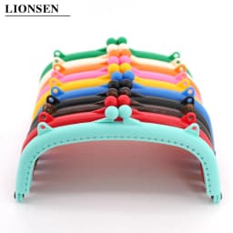 LIONSEN 16cm Arc Plastic Purse Frame Handle for Clutch Bag Handbag Accessories Making Kiss Clasp Lock 10 colors