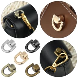 1Pcs Metal Bag Rivet Nail Buckle Studs Button Handbag Belt Hanger Leather Craft Luggage Bag Buckle Tong Snap Hardware Accessorie