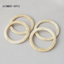 New Woman Bag Accessory Amber Beige Acrylic Resin Bag Parts Luxury Handcrafted Wristband Women Replacement Bag Handle Circlet