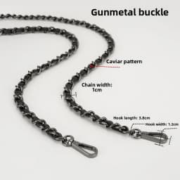 Small Fragrance Style CF Caviar Flip Cover Chain Handbag Metal Link Single Shoulder Slant Cross Ball Pattern Leather Chain Re...
