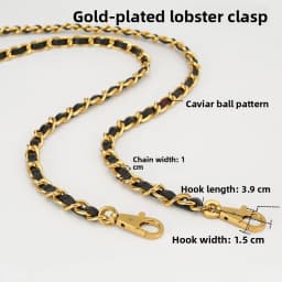 Small Fragrance Style CF Caviar Flip Cover Chain Handbag Metal Link Single Shoulder Slant Cross Ball Pattern Leather Chain Re...
