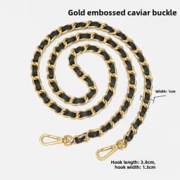 Small Fragrance Style CF Caviar Flip Cover Chain Handbag Metal Link Single Shoulder Slant Cross Ball Pattern Leather Chain Re...