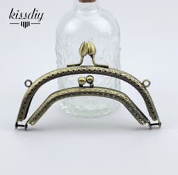 10pcs 14cm Antique Bronze Metal Purse Frame Tow Style Kiss Clasp For Purses Handle For Bag Craft Bag Making Sew Accessories
